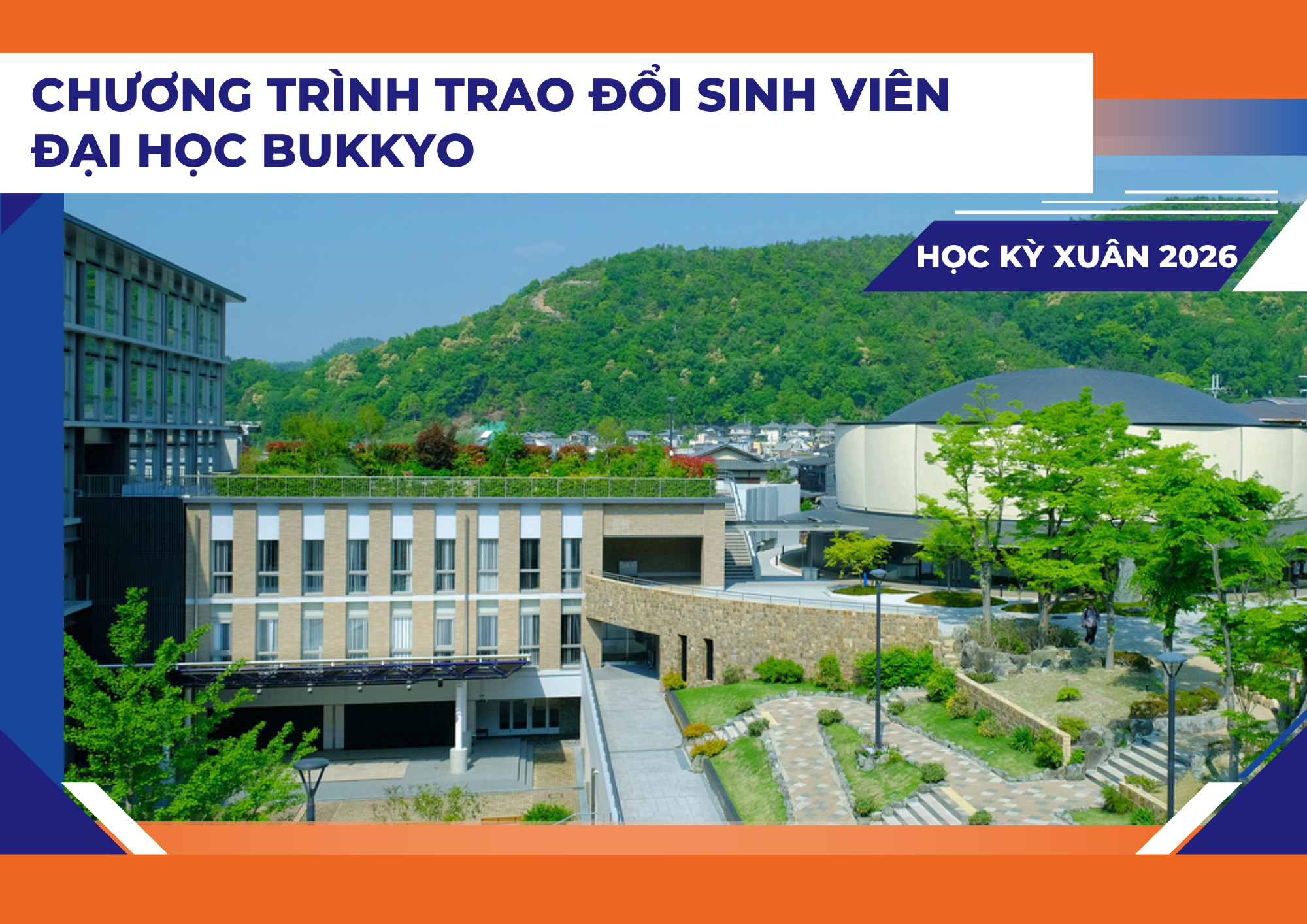Trao đổi SV tại Đại học Bukkyo, Nhật Bản, HK Xuân năm 2026